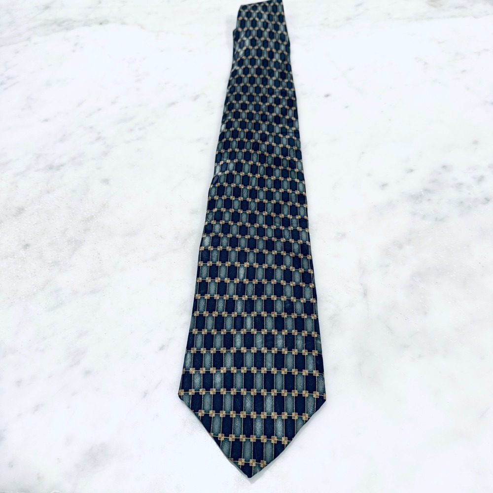 Raphael All Silk Necktie Geometric Pattern Designer Mens‎ Tie